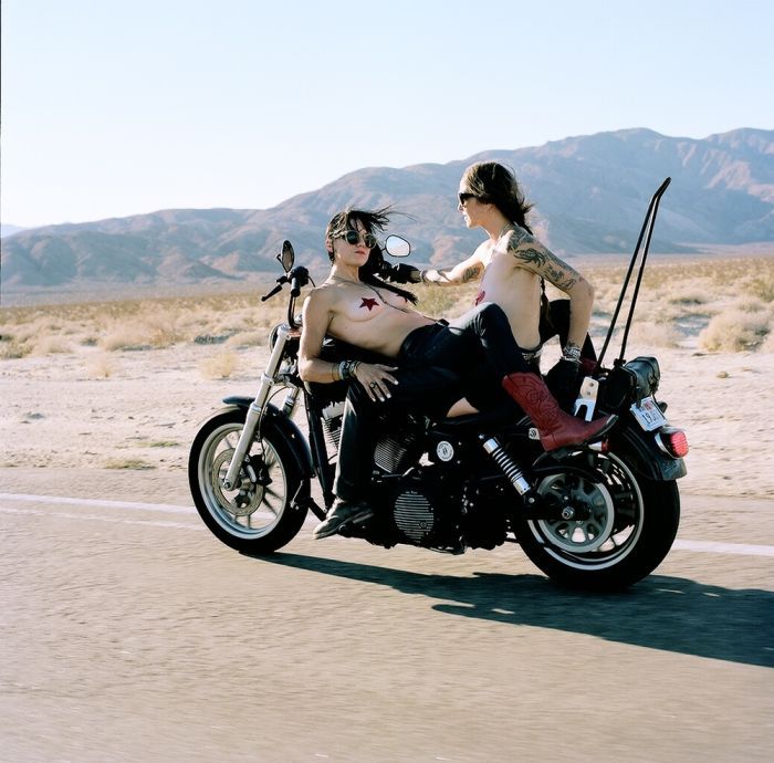 Girls on a motorcycle in Pacanbaru