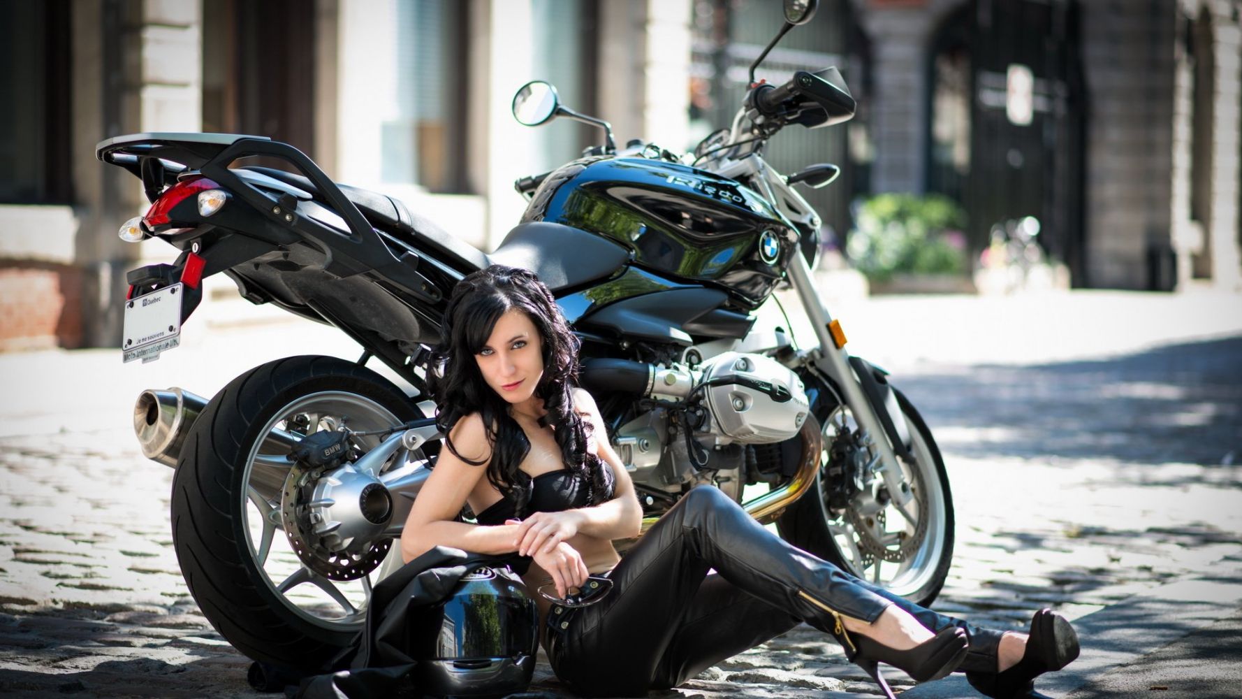 European women on bikes in Pacanbaru