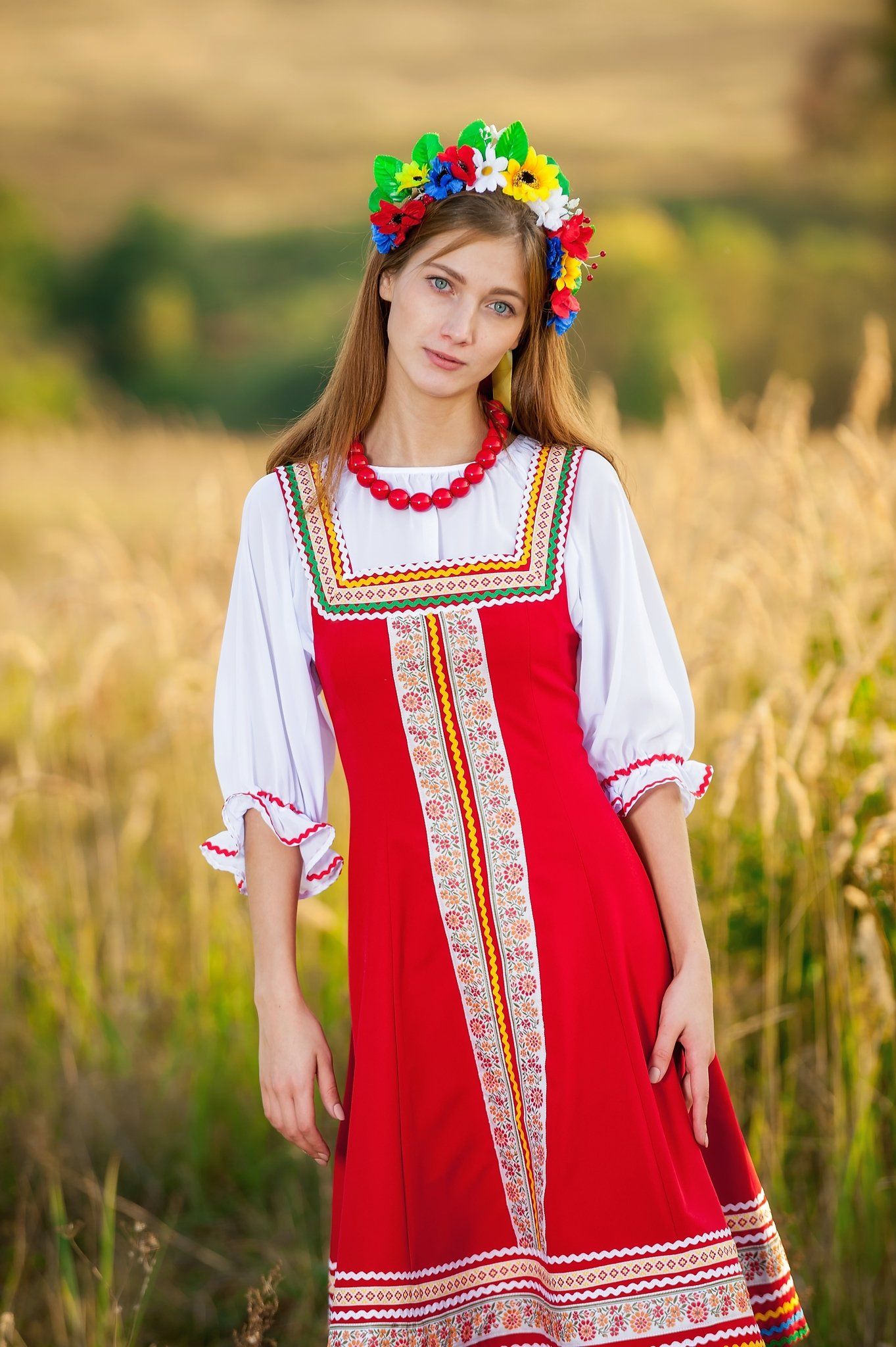 Women in Slavic costumes in Pacanbaru