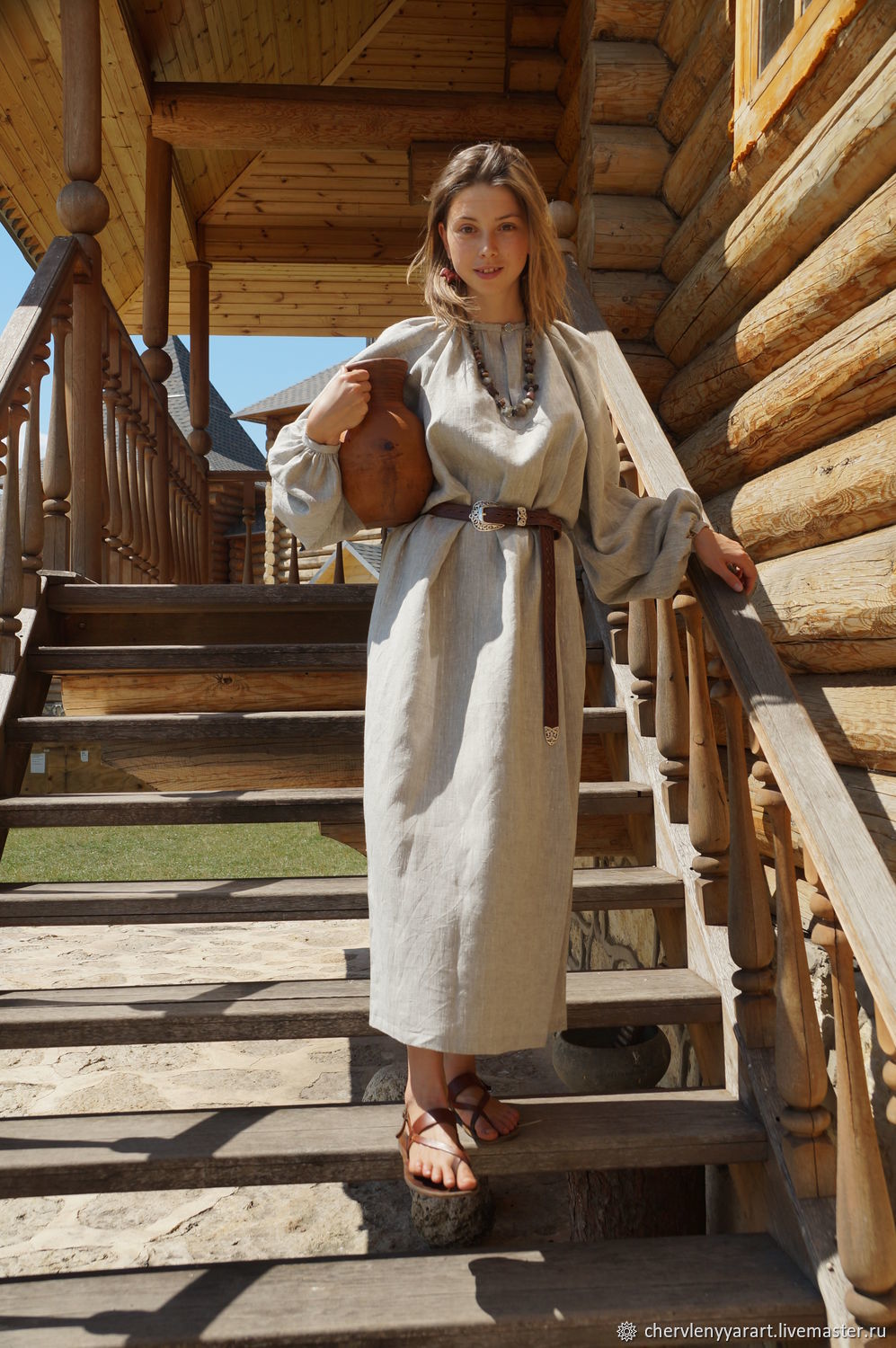 Girls in Slavic costumes in Pacanbaru