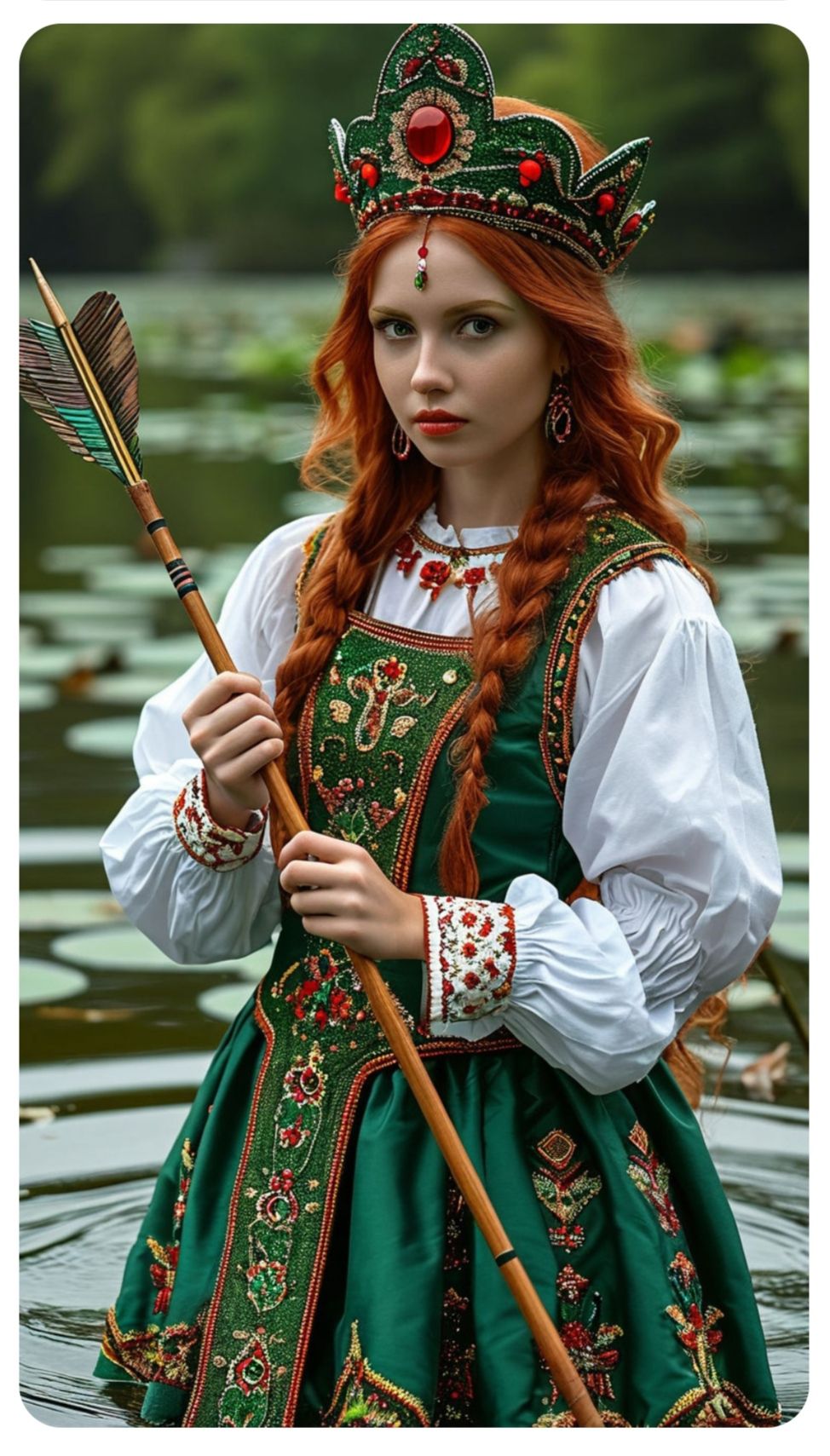 Nude girl Girls in Slavic costumes in Pacanbaru